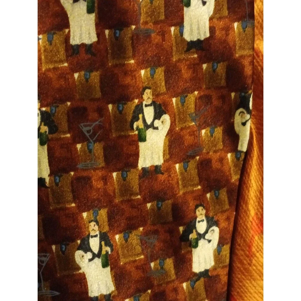 Guy Buffet Collection Wine and martini Tasting Vtg Silk Neck Tie Lot Of 3